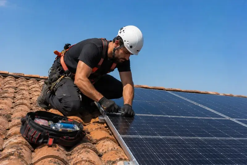 Maintenance et monitoring de panneaux solaires aux Brunels