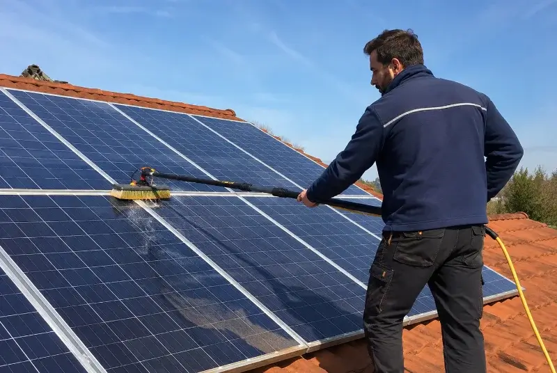 Nettoyage et entretien de panneaux solaires aux Brunels