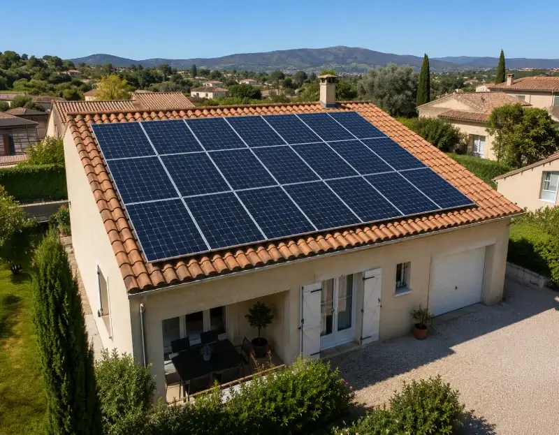 Prime à l'autoconsommation panneaux solaires Les Brunels — aide financière de l'État